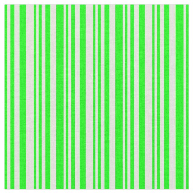 Lime & Beige Pattern Fabric (Close Up)