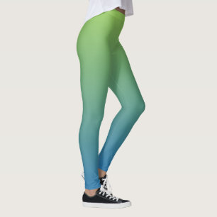 Lime - Blue Gradient leggings