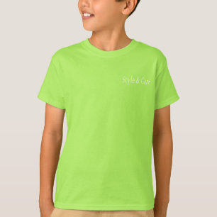 Lime Boys T Shirt with Personalised Brand Name