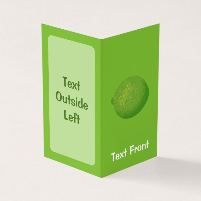 Lime Business Card (Outside)