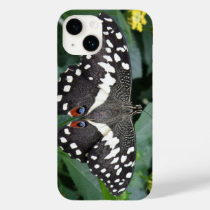 Lime Butterfly and Flowers Case-Mate iPhone 14 Case