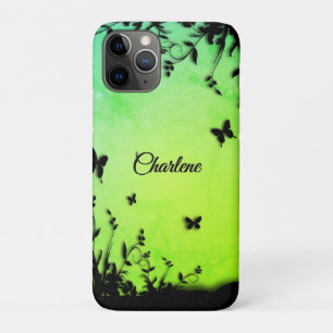Lime Butterfly Garden Personalised  Case-Mate iPhone Case