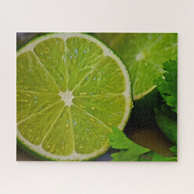 Lime & Cilantro - 16x20 - 520 pc Jigsaw Puzzle (Horizontal)