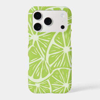 Lime Citrus Pattern – Retro Green Fruit Esthetic