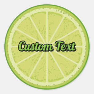 Lime Classic Round Sticker