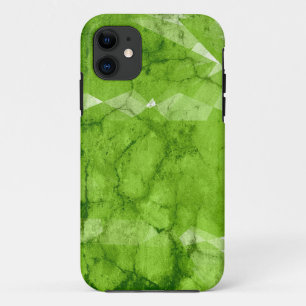 Lime crack wall background graphic design iPhone 11 case