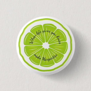 Lime Design 3 Cm Round Badge