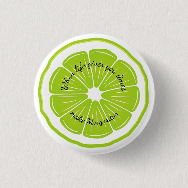 Lime Design 3 Cm Round Badge (Front)