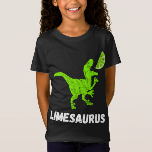 Lime Dinosaurs Lemon Fruit Lemonade Cocktail Dino  T-Shirt