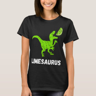 Lime Dinosaurs Lemon Fruit Lemonade Cocktail Dino T-Shirt