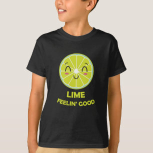 Lime Feeling Good Limes Funny Word Game Green T-Shirt
