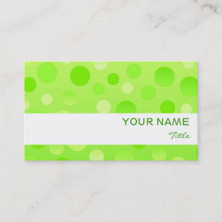 Lime Fizz white stripe business card template