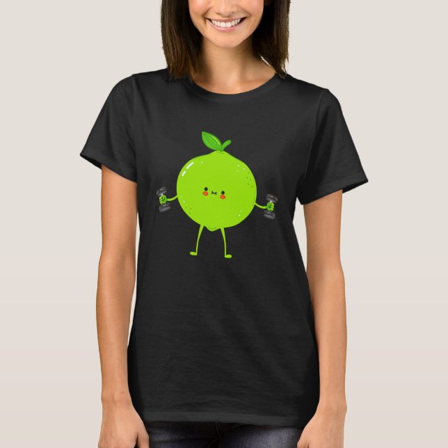 Lime Fruit Costume Workout Bodybuilding Lift Gym G T-Shirt (Front)