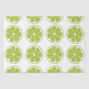 Lime Fruit Green Lime Pattern Tissue Paper