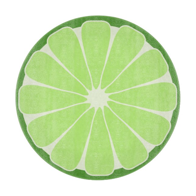 Lime Fruit Slice Kitchen Cutting Board Gift (Front)