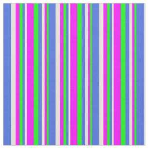 Lime, Fuchsia, Beige, and Royal Blue Coloured Fabric