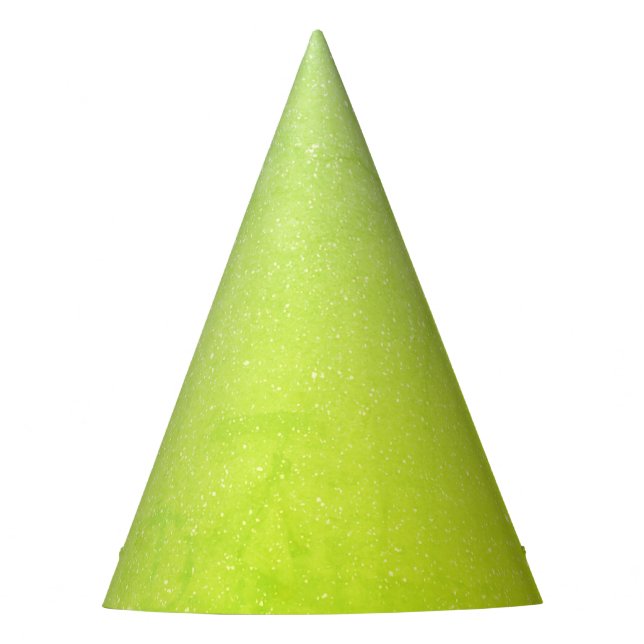 Lime Glow Party Hat - Customisable & Vibrant (Front)