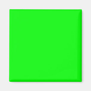 Lime Green 00FF00 Colour, With Option to Add Image Magnet