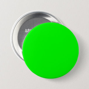 Lime Green 00FF00 Colour - With Option to Add Name 7.5 Cm Round Badge