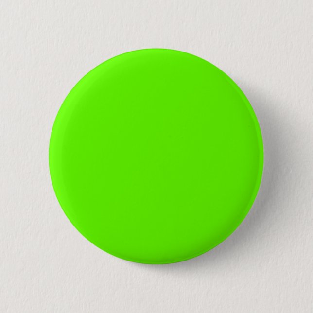 Lime Green 6 Cm Round Badge (Front)