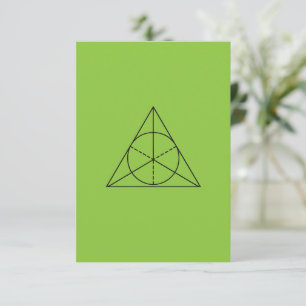 Lime Green Abstract Wallpaper Minimal Design Enclosure Card
