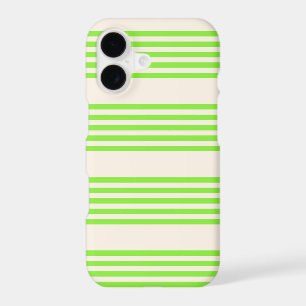 Lime green and beige five stripes pattern