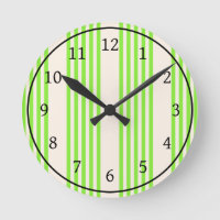 Lime green and beige five stripes pattern