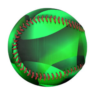 Lime green and black curling, with some shadow? baseball