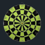 Lime Green And Black Dartboard<br><div class="desc">Lime Green And Black Dart Board</div>
