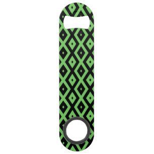 Lime green and black diamond pattern