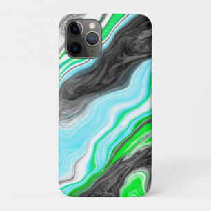 Lime Green and Blue Marble like Swirls   Case-Mate iPhone Case