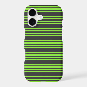 Lime green and charcoal five stripes pattern