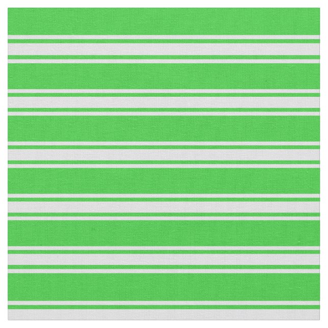 Lime Green and Lavender Coloured Stripes Fabric (Close Up)