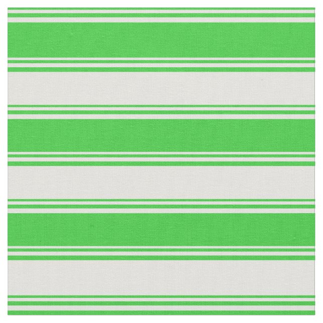 Lime Green and Light Cyan Lines/Stripes Pattern Fabric (Close Up)