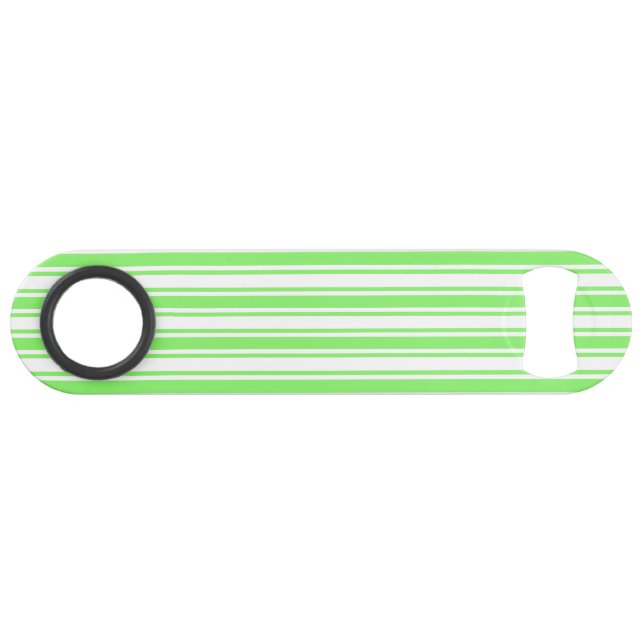 Lime green and white candy stripes (Front (Horizontal))