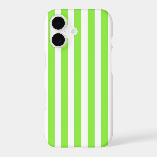 Lime green and white candy stripes (Back)