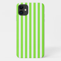 Lime green and white candy stripes