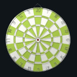 Lime Green And White Dartboard<br><div class="desc">Lime Green And White Dart Board</div>