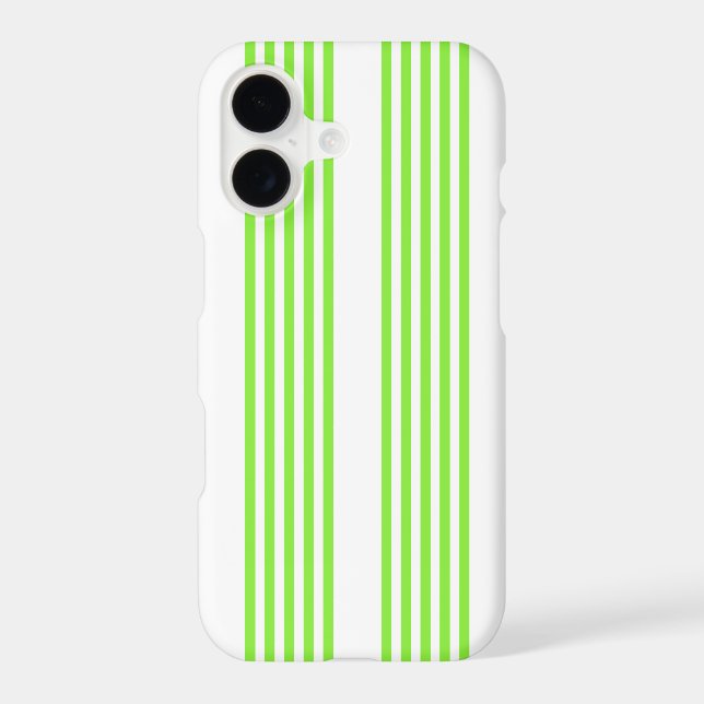 Lime green and white five stripes pattern (Back)