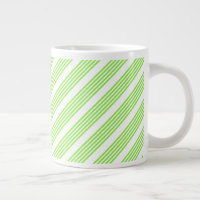 Lime green and white five stripes pattern