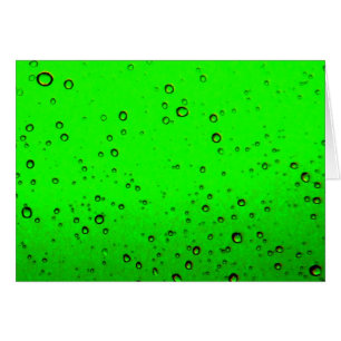 Lime Green Bubbles Card