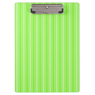 Lime green candy stripes clipboard