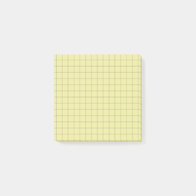 Lime Green Chequered Pattern Vibrant Grid Design  Post-it Notes (Front)