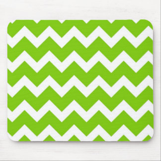 Lime Green Chevron Mouse Pad