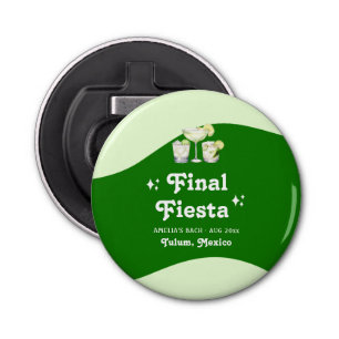 Lime Green Citrus Final Fiesta Bachelorette Bottle Opener