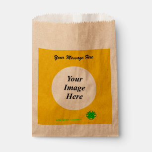 Lime Green Clover Ribbon Template by K Yoncich Favour Bags