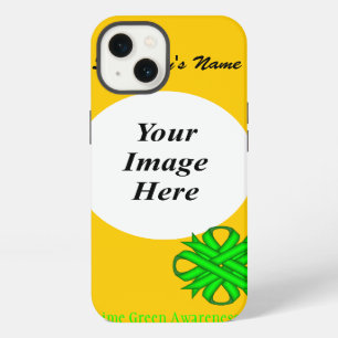 Lime Green Clover Ribbon Tmpl by Kenneth Yoncich iPhone 13 Case