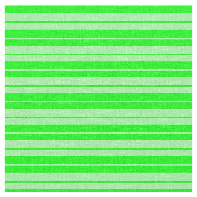 Lime & Green Coloured Stripes Fabric (Close Up)