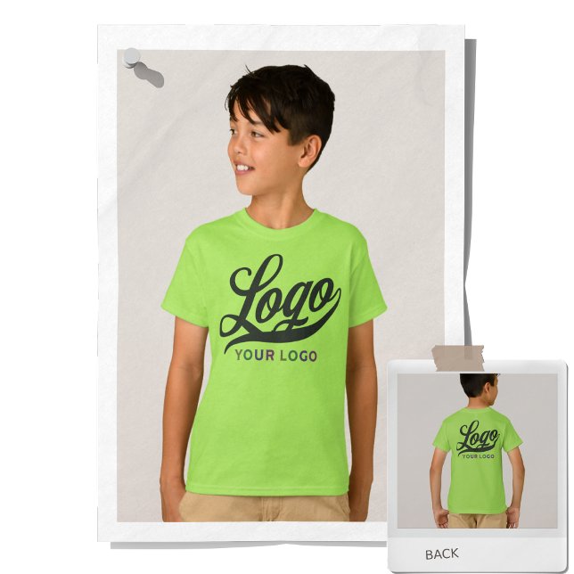 Lime Green Company Logo Swag Business Kids Boys T-Shirt (Creator Uploaded)
