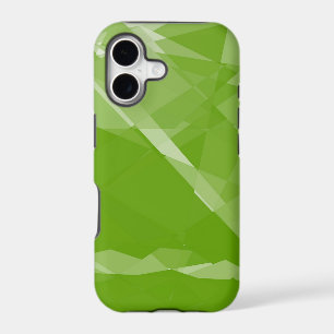 Lime green cubism crystal seamless